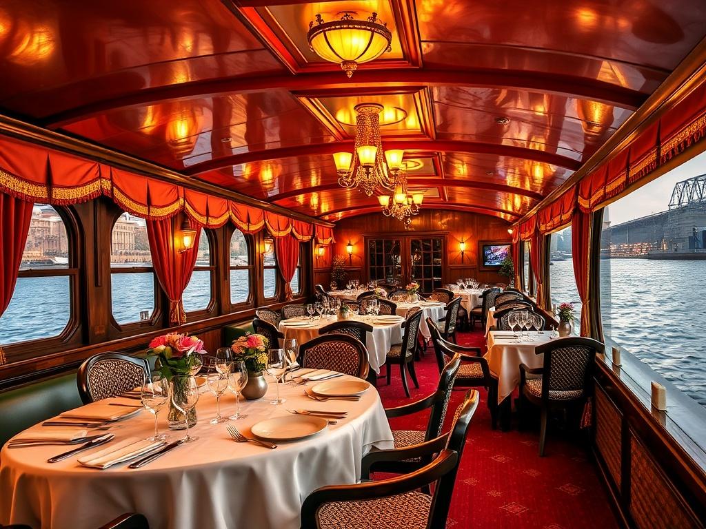 Ужин на плаву: как провести вечер в ресторане на теплоходе в Москве